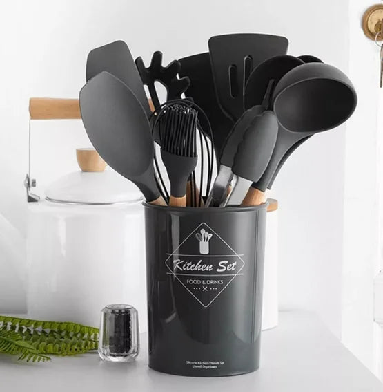 Kit de Utensílios de Cozinha Premium - 12 Peças